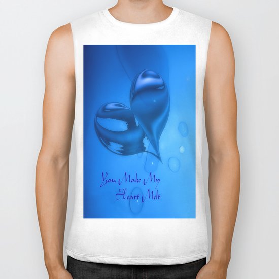 You Make My Heart Melt Biker Tank