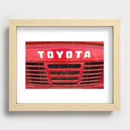 Red OLD Grill Recessed Framed Print