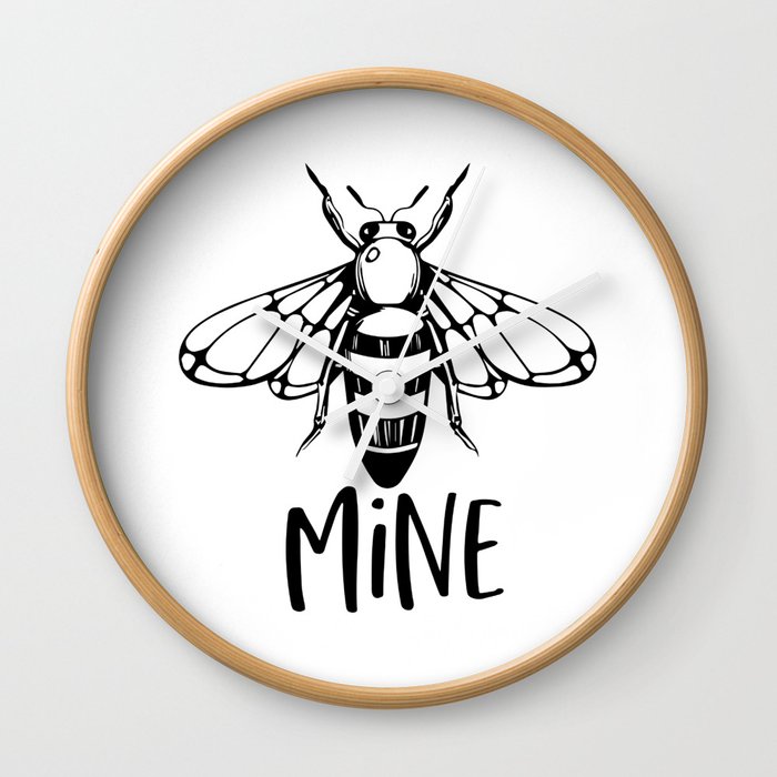 Bee Mine Wall Clock