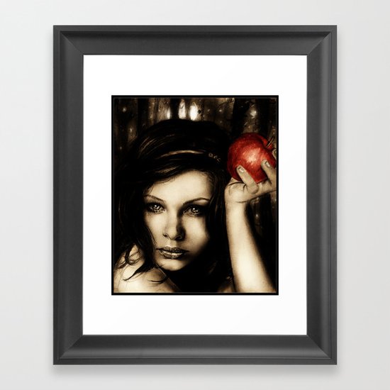 Snow white Framed Art Print