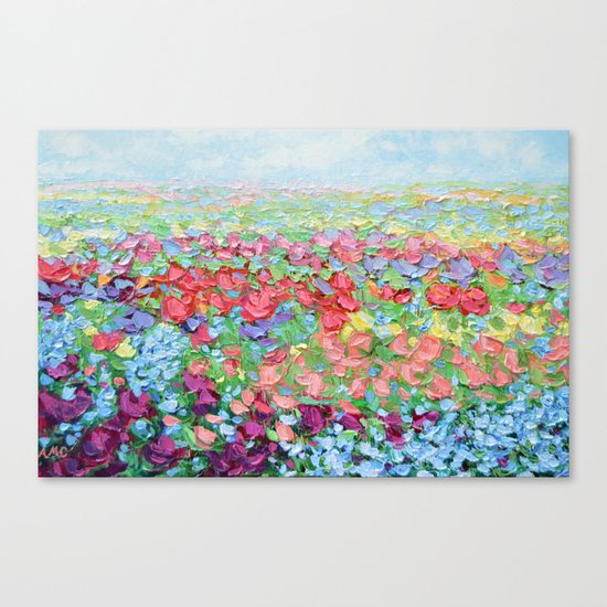 Highland Bluebonnets Canvas Print