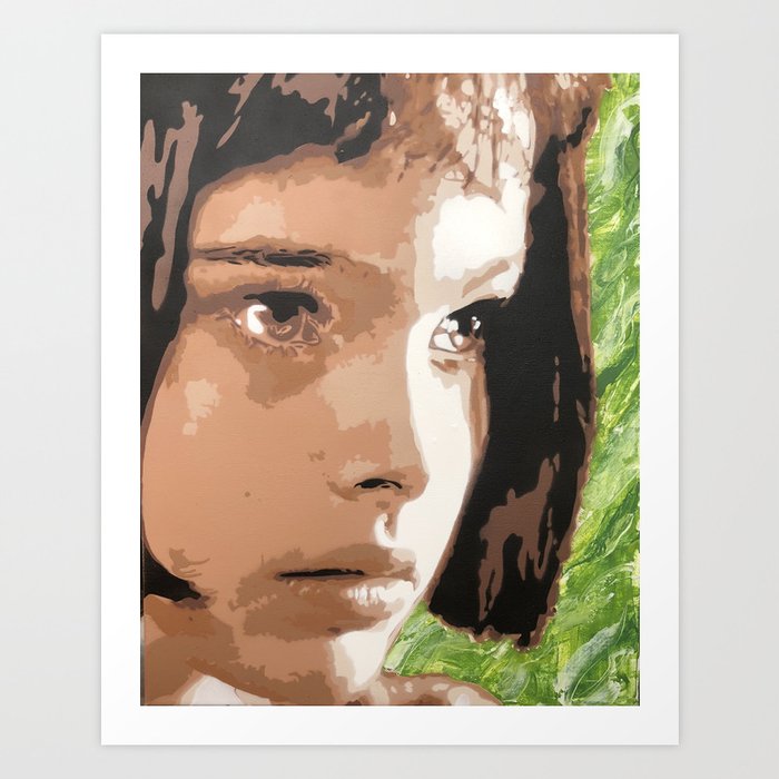 Mathilda Leon Profesional Stencil Art Art Print By Moverama