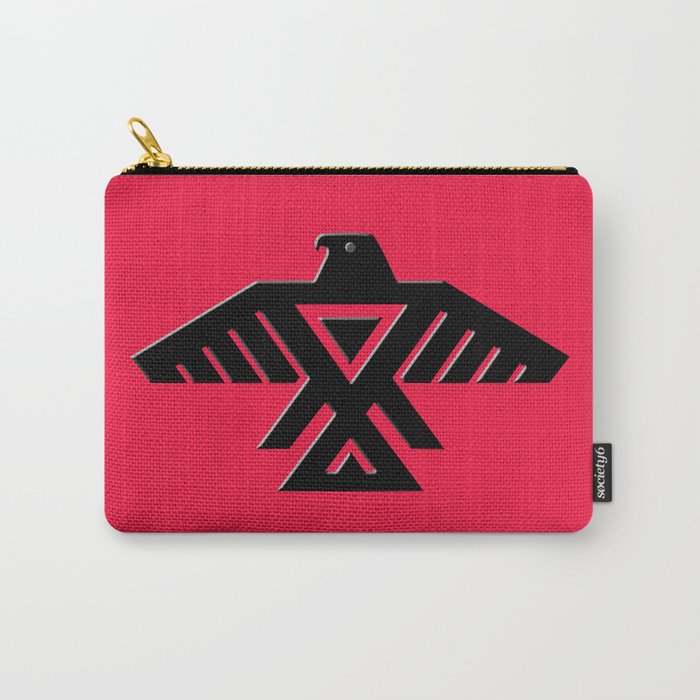 Thunderbird flag - Black on Red variation Carry-All Pouch