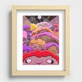 Sheep Party Recessed Framed Print