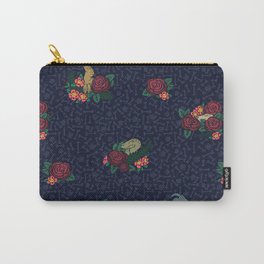 Floral Raptor Carry-All Pouch