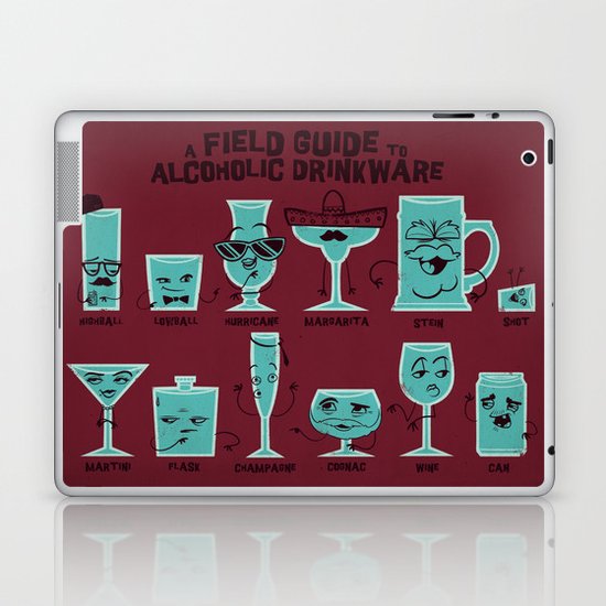 Field Guide to Alcoholic Drinkware Laptop & iPad Skin