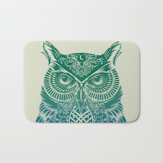 Warrior Owl Bath Mat