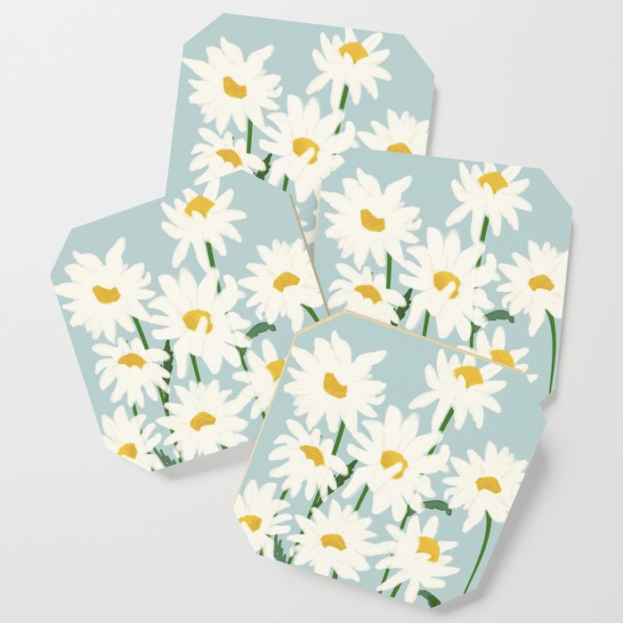 Flower Market - Oxeye daisies Coaster