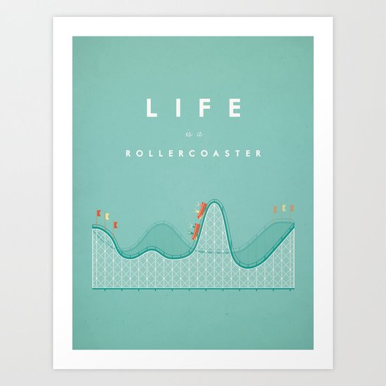 Rollercoaster Art Print