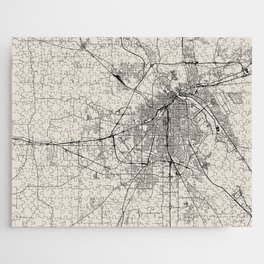 Shreveport USA - City Map - Aesthetic Jigsaw Puzzle
