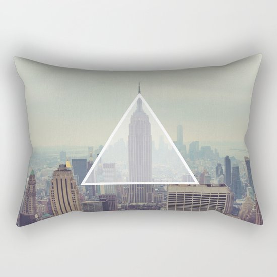 New York Triangle Rectangular Pillow