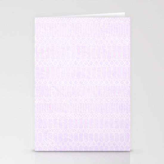 Purple Circles Stationery Cards