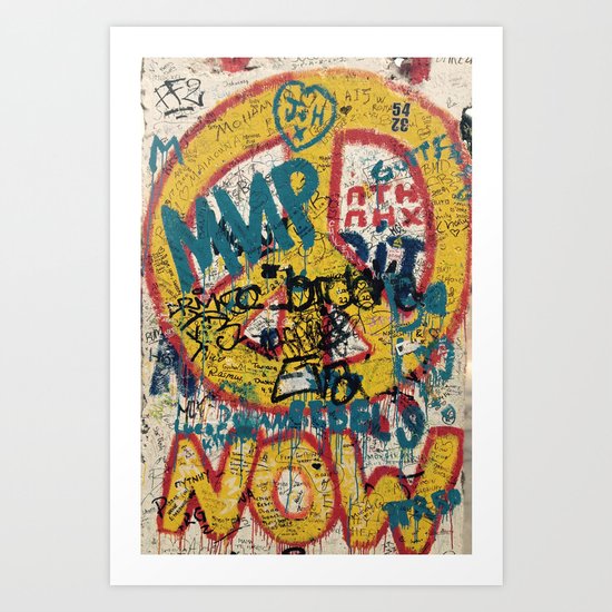 the Berlin wall Art Print