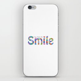 Colorful Happy Art - You Make Me Smile iPhone Skin