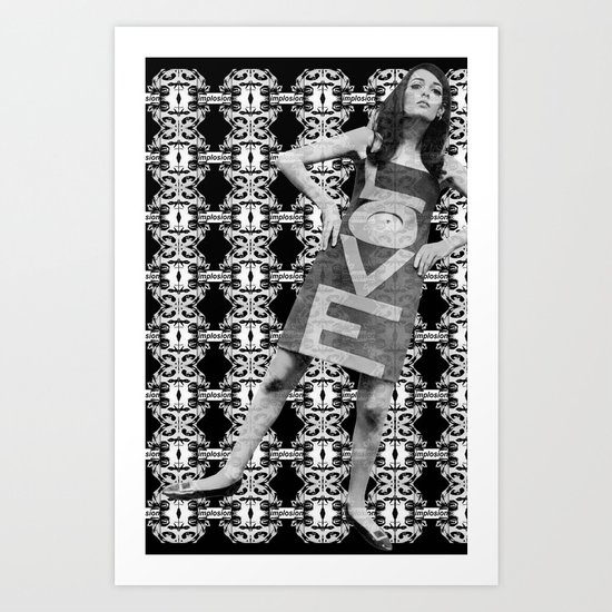 LOVE implosion #9 Art Print