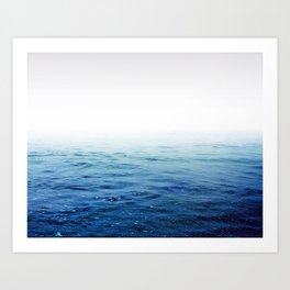 Calm Blue Ocean Art Print