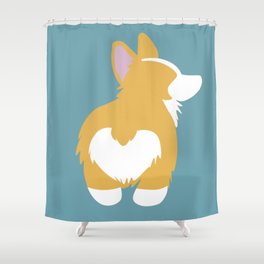 Corgi Butt Shower Curtain