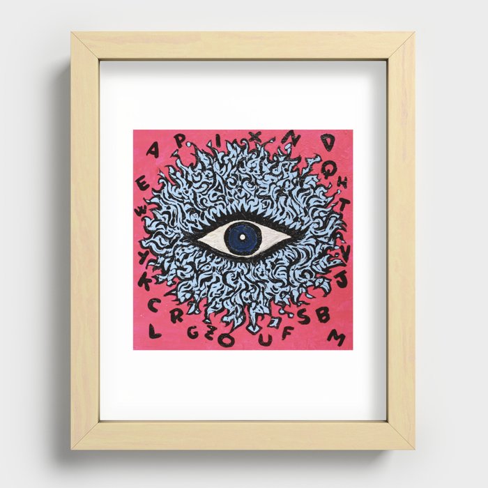 ALPHABET Recessed Framed Print