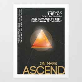 Ascend | Mars Travel Poster Art Print