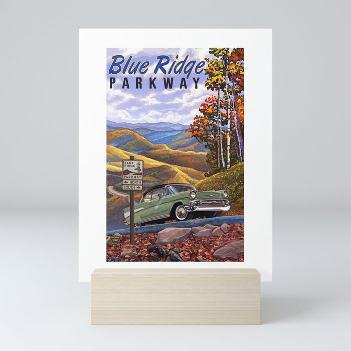 Blue Ridge Parkway 1955 Mini Art Print