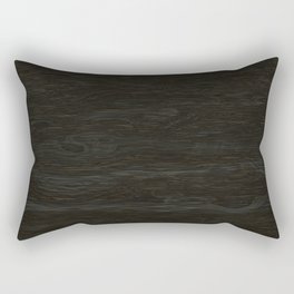 Black Wood Rectangular Pillow