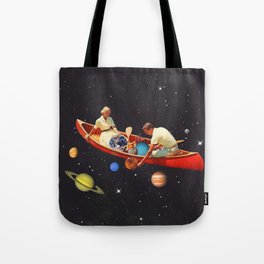 Big Bang Generation - A romantic boat ride amongst planets & stars in space Tote Bag