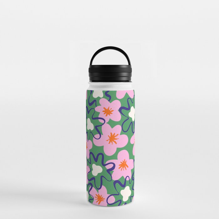 Bright Floral Water Bottle