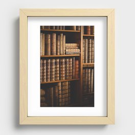Library  Recessed Framed Print