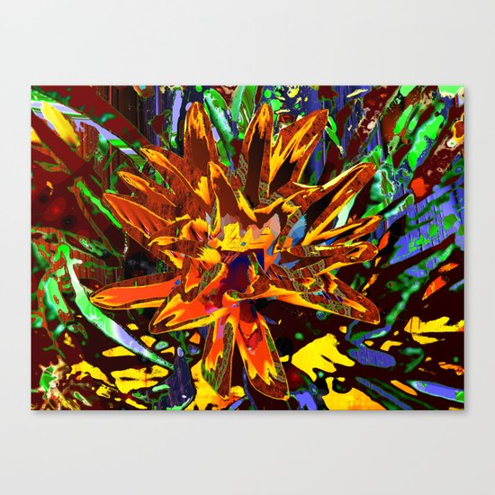 floral technique Canvas Print