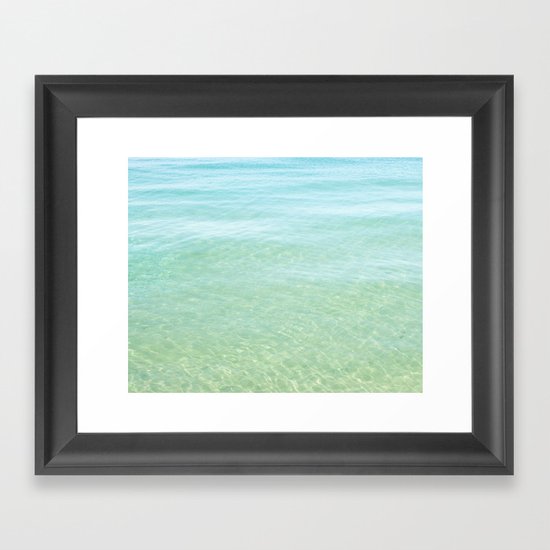 Glisten Shimmering Waves Framed Art Print