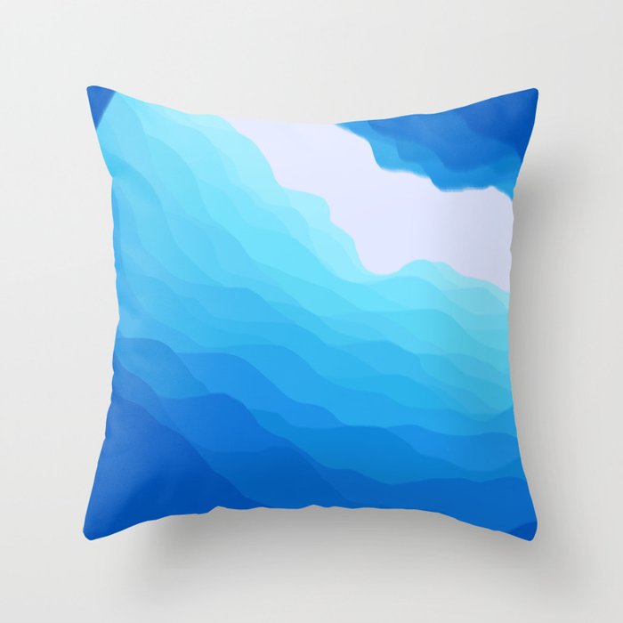Icy Abyss Throw Pillow