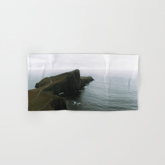 Neist Point Lighthouse II - Landscape Photography Hand & Bath Towel