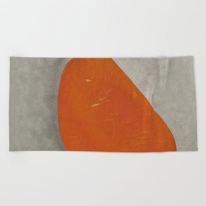 Minimalist Abstract Artwork created by an Artifical Intelligence Beach Towel