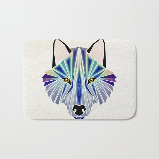 wolf Bath Mat