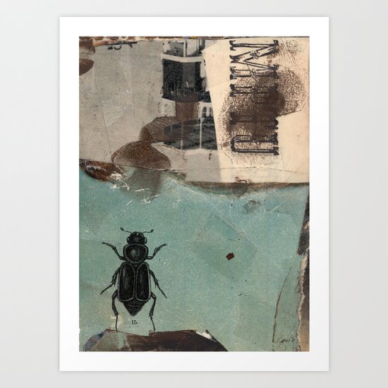 Der große Totengräber/big burying beetle Art Print