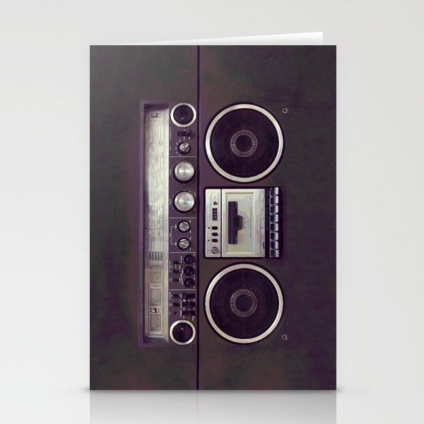 Retro Boombox Stationery Cards