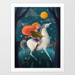 Journey through the Fairy Forest Art Print