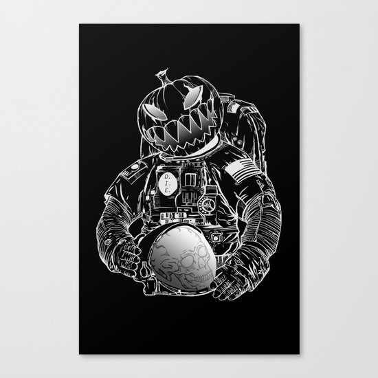Spooky Astronaut Canvas Print