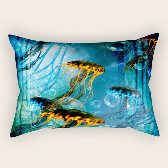 Jellyfish Rectangular Pillow