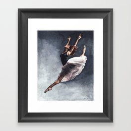 Misty Copeland Ballerina Leap Framed Art Print