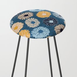 Abstract Flower Pattern 26 Counter Stool