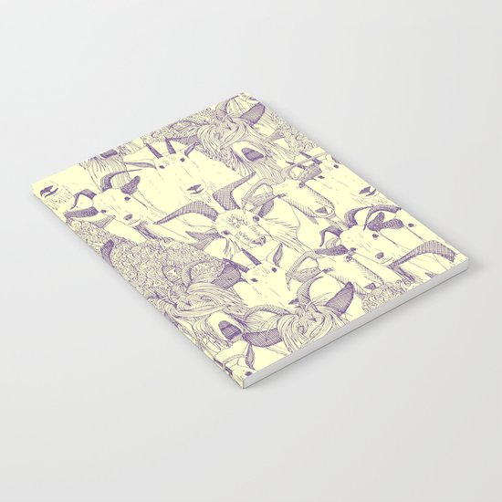 just goats purple cream Notebook