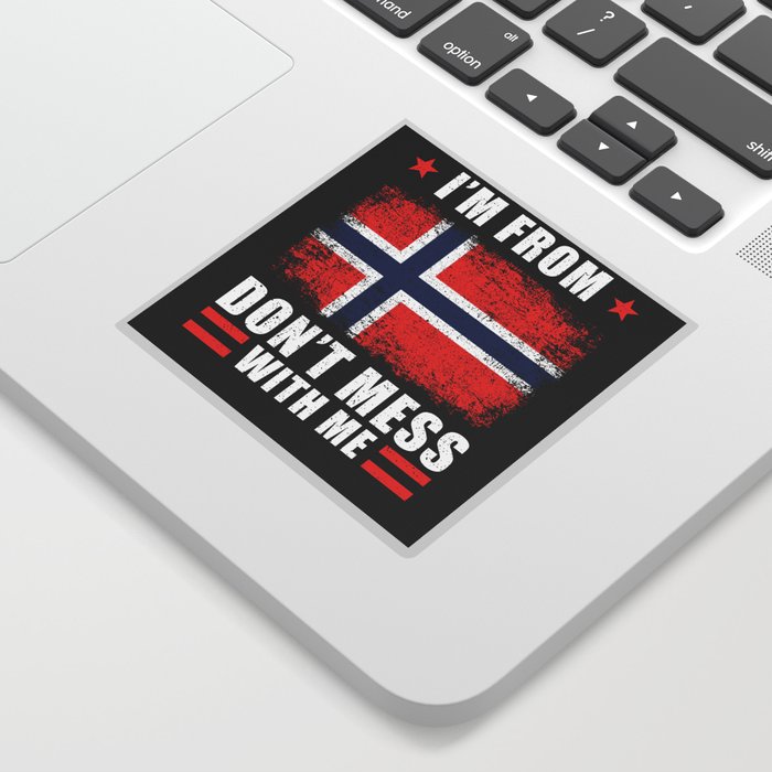 Norway Im from Norway dont mess with me Sticker