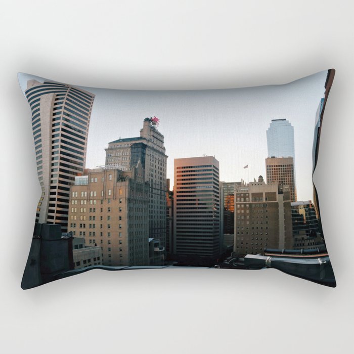 Downtown Dallas Rectangular Pillow