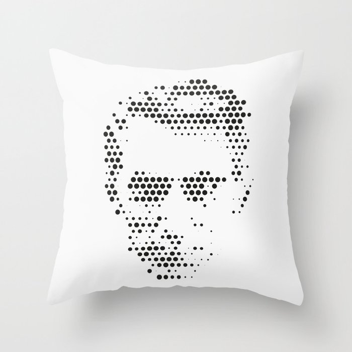 CLAUDE SHANNON | Legends of computing Throw Pillow