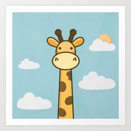 Funny Giraffe Art Prints For Any Decor Style Society6