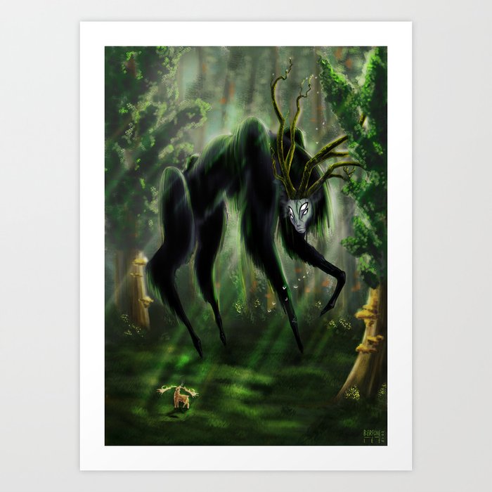 Forest spirit Art Print