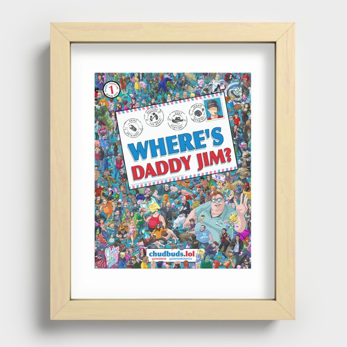 Where's Daddy Jim? Recessed Framed Print