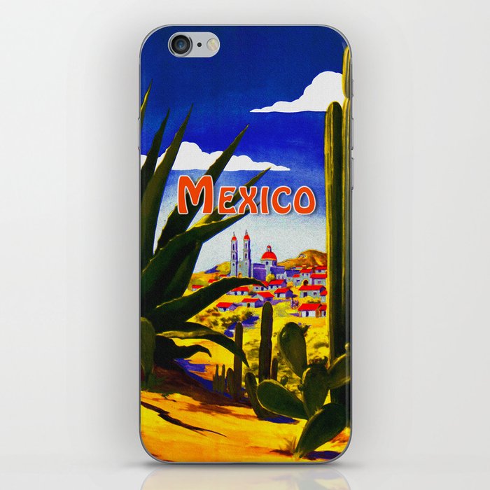 Vintage Mexico Village Travel iPhone Skin