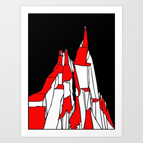 Kazalt Mountain Art Print